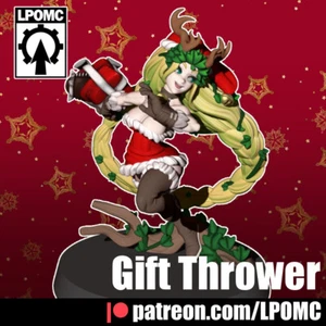 DnD Miniature 32/75mm Chirstmas Gift Thrower by LPOMC - Picture 1 of 3