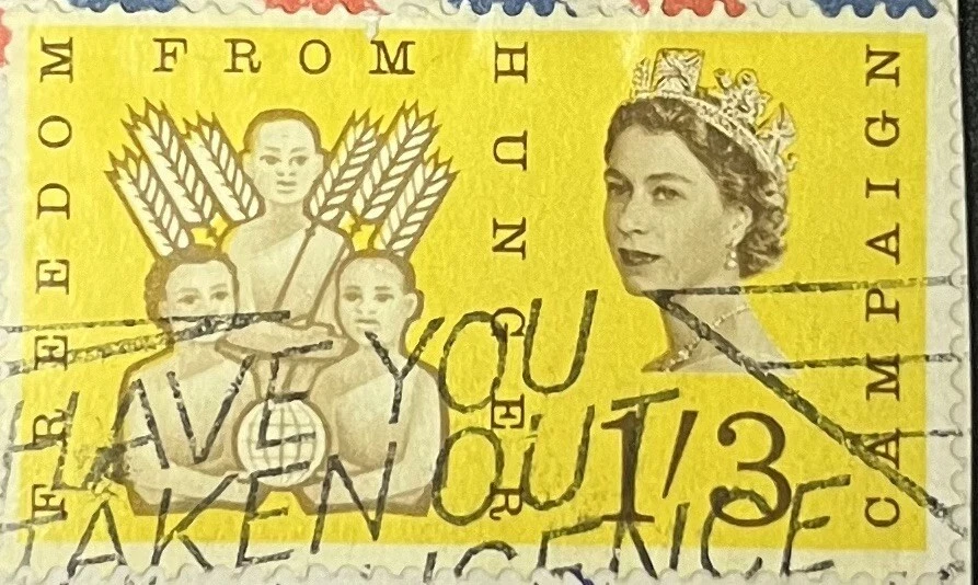 Gran Bretaña 1963 1s3d Freedom From Hunger edición de fósforo CV £30 usado Foto 1 de 1