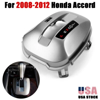 Cubierta de placa de ajuste de palanca de cambios de consola central para Honda Accord 2008-2012 2010 2011 Foto 1 de 4