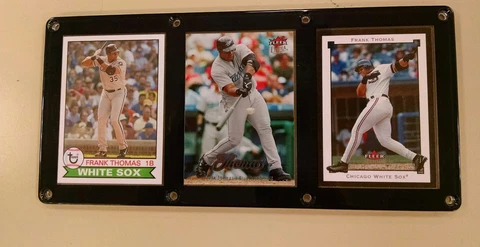 FRANK THOMAS 3 CARD PLAQUE SCREWDOWN CHICAGO WHITE SOX HALL OF FAME Cover