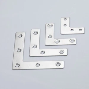 Quality Corner Braces Brackets Flat L Shape Stainless Steel Brace Bracket - Picture 1 of 7