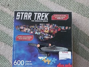 Star Trek TOS Enterprise 2-Sided Puzzle 600 pc - Picture 1 of 5