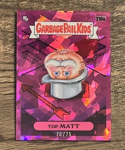 2022 Topps Garbage Pail Kids Sapphire Fuchsia Refractor /75 Top Matt 210a - Picture 1 of 1
