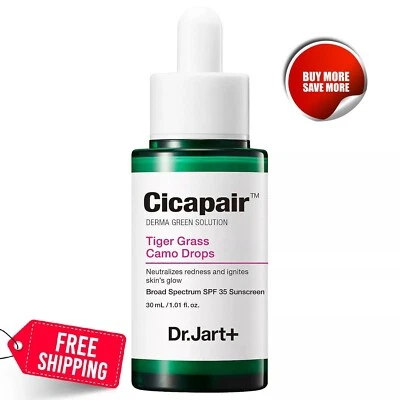 Dr.Jart+ Cicapair Tiger Grass Camo Gotas SPF35 30 ml Suero Corrector de Color Foto 1 de 4