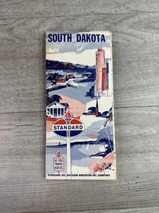 1960er STANDARD OIL CO STRASSENKARTE FÜR SOUTH DAKOTA - Bild 1 von 5