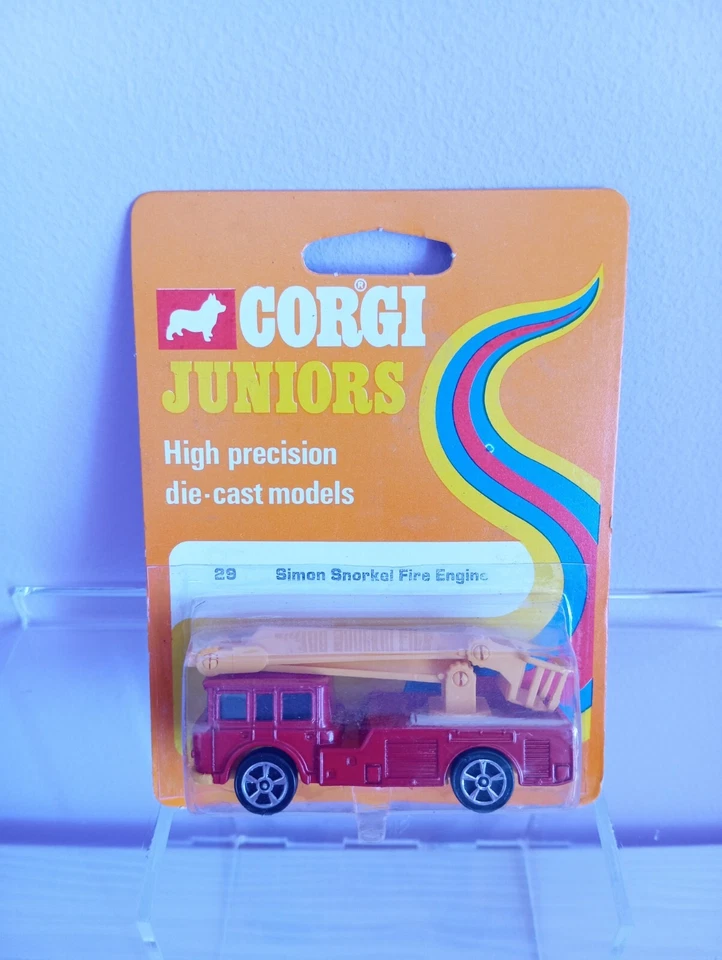 🔥🔥🔥 Corgi juniors Simon Snorkel Fire Engine N.29 - Nuovo 1976 🔥🔥🔥 - Immagine 1 di 3