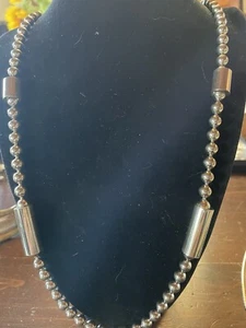 Collana Vintage Alexis Kirk Collana Perline Argento 30 Pollici. Ref#SN 13 - Foto 1 di 7