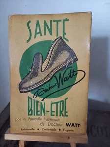Advertising Cardboard Doctor WATT Slipper Slippers Antique Vintage Health - Picture 1 of 5