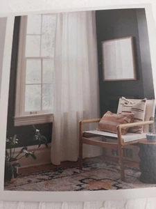 Threshold Light Filtering Curtain 54in W x 84in L  White Honeycom - Picture 1 of 7