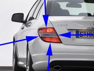 LUZ TRASERA IZQUIERDA MERCEDES BENZ W204 C300 C350 C63 AMG ORIGINAL 08-11 Foto 1 de 4