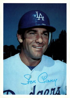 1980 Topps Superstar Photos (Gray Backs) #13 Steve Garvey - Image 1 of 2