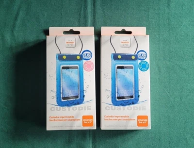 WIND CUSTODIA IMPERMEABILE TOUCHSCREEN PER SMARTPHONE UNIVERSALE FINO 6" - Immagine 1 di 4