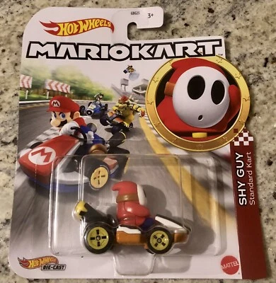Hot Wheels MARIO KART- SHY GUY STANDARD KART GRIGIO GBG25 1:64 - Immagine 1 di 2