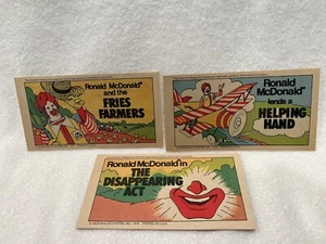 Mini cómics McDONALDS 1978 JUEGO COMPLETO DE 3 NUNCA LEÍDOS USADOS ¡MUY RAROS!! - Imagen 1 de 17
