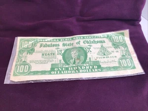 Will Rogers $100 Oklahoma Black Gold Certificate - Picture 1 of 12