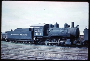 Duplicate Rail Slide - NP Northern Pacific 1114 Superior WI 7-6-1958 - Picture 1 of 1