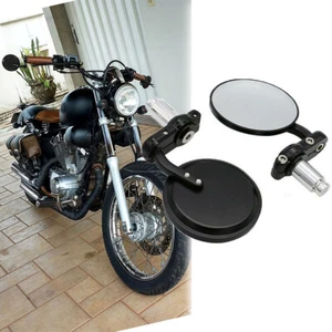 Motorcycle 3" Round 7/8" Handle Bar End Mirror For Yamaha Virago 250 500 535 550 - Bild 1 von 13