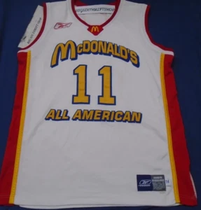 Camiseta deportiva de baloncesto Candice Wiggins auténtica Reebok 2004 McDonald's All-American - Imagen 1 de 2
