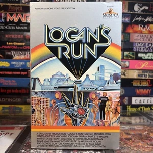 Logan's Run 1981 VHS Big Box Tested MGM / UA Cult Sci-Fi Fantasy Classic - Picture 1 of 15