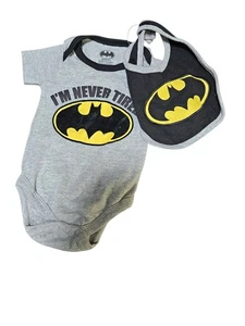 Comics Batman Newborn 2PC Bodysuit Baby Boy - Picture 1 of 2