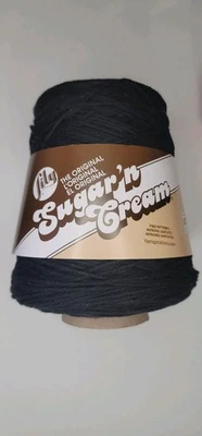 Hilo de cono de algodón Lily Sugar'n Cream, 14 oz, negro, 1  Foto 1 de 4