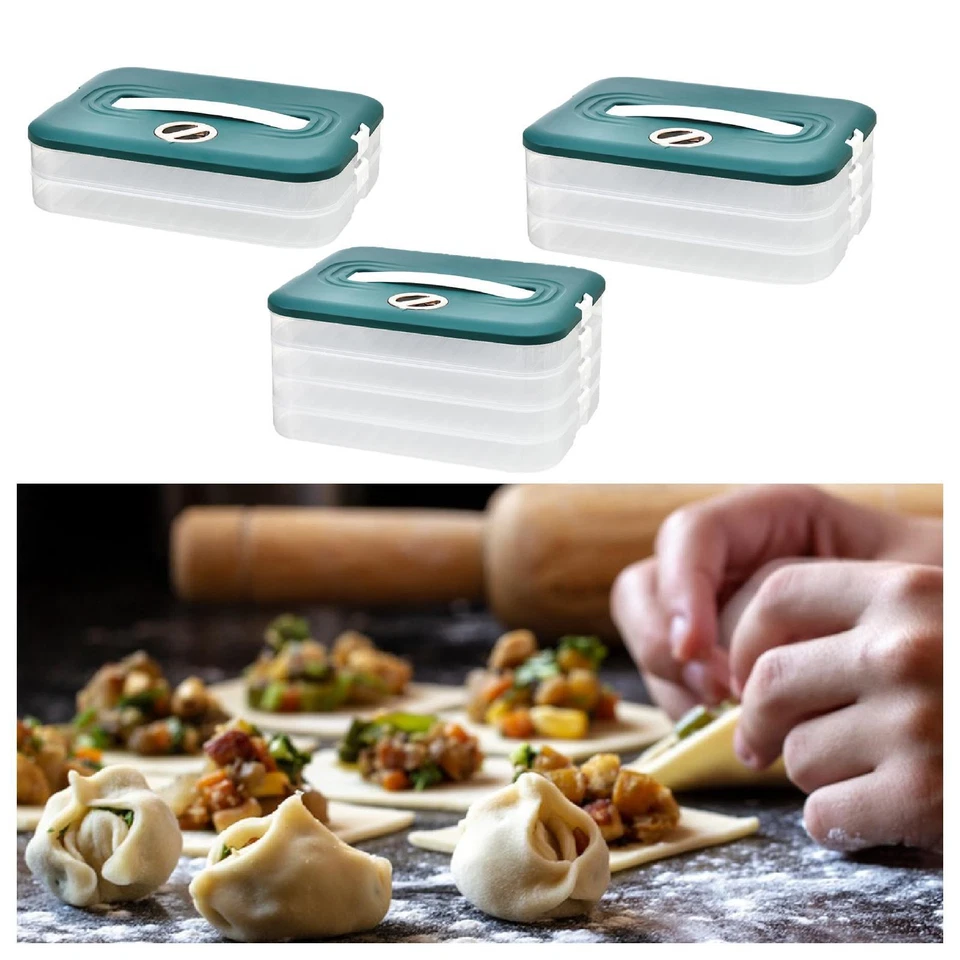 Dumpling Box Cookie Container Keeper for Traveling Indoor Outdoor Picnic - Image 1 of 1