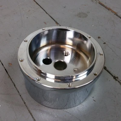 Adaptador de cubo de volante Billet cromado 3/4"-36 x 9 orificios se adapta a 9 pernos lecarra  Foto 1 de 4