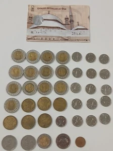 KONVOLUT AUSLÄNDISCHE MÜNZEN ÄGYPTEN KÖNIG TUT PFUND CLEOPETRA PIASTER ISRAEL SCHEKEL ETC.  - Bild 1 von 18