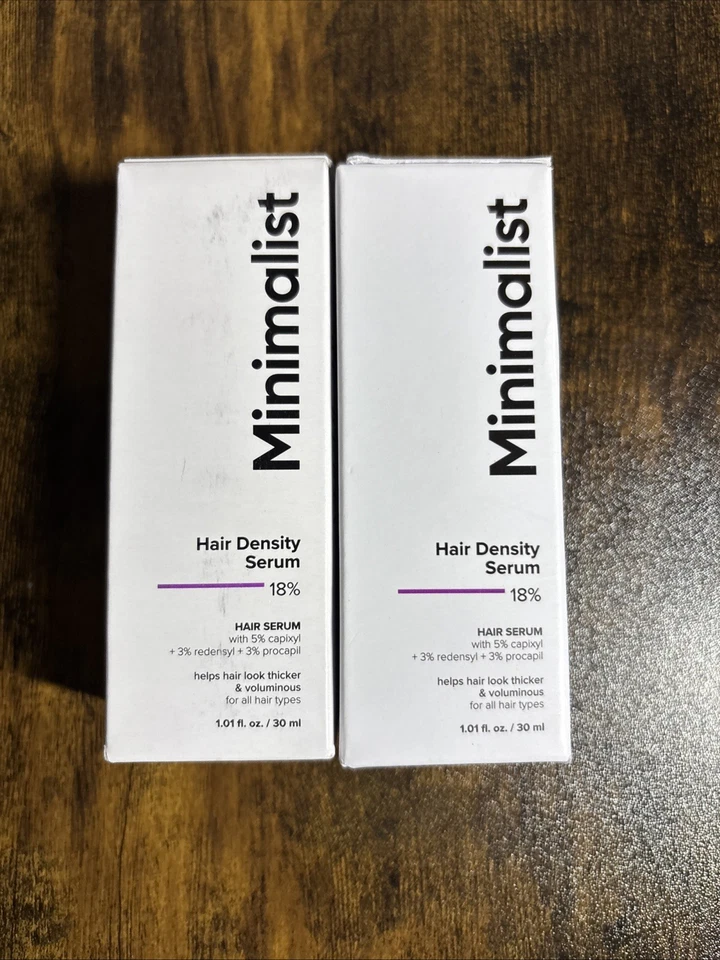 Suero de densidad capilar minimalista 18% para el control de la caída del cabello, fortalece los folículos 2p Foto 1 de 1