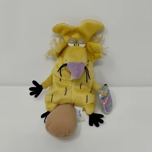 Angry Beavers NORBERT Nickelodeon Star Bean 7 Zoll Plüschtier 1999 Original Etikett - Bild 1 von 9