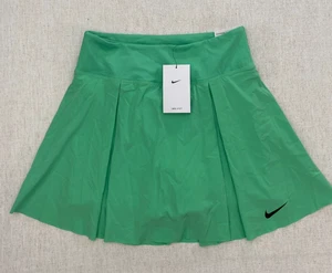 Gonna tennis Nike Dri-Fit donna S verde plissettata atletica elasticizzata nuova con etichetta - Foto 1 di 19