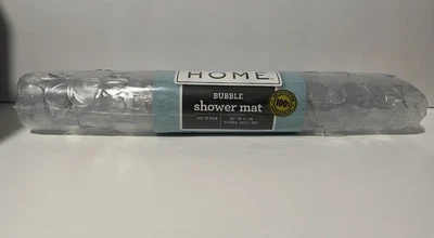 Alfombra de ducha completa para el hogar de burbujas 13,8 pulgadas X 26 pulgadas, antideslizante, transparente, NUEVA Y SELLADA Foto 1 de 4