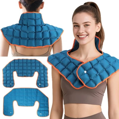 Ice Pack for Neck Shoulder Pain Relief Reusable Hot/Cold Therapy Wrap Swelling - Image 1 of 4