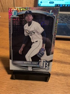 2025 Bowman Chrome Maykel Coret 1st Bowman Mojo Refractor Parallel BCP-240 Rays - Picture 1 of 2