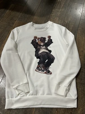 Suéter Bear Hollywood Blanco Para Hombre Mediano Foto 1 de 2