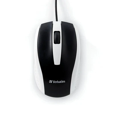 Verbatim Americas Llc 99740 Bravo Corded Notebook Optical Mouse White - Image 1 of 4