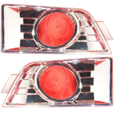 Fog Light Trim Set For 2007-2010 Ford Edge Left & Right w/ Fog Light Hole 2Pc - Image 1 of 4