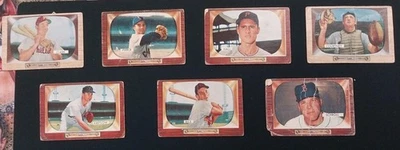 1955 Bowman Baseball 6 Card Lot ~ Poor - Image 1 of 2