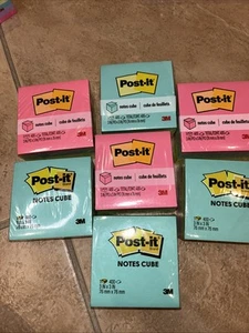 Lot Of 7 Packs Of 3 X 3 Post It Notes 400 In Each Pack - Picture 1 of 6
