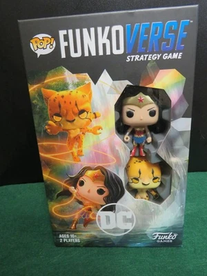 Funkoverse DC Strategy Game Wonder Woman vs Cheetah #101 – Funko POP! Board Game - Image 1 of 4