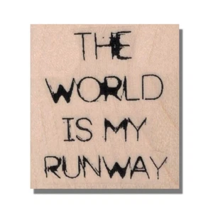 Sello montado, el mundo es mío, frase, arte, decir, vida, inspiración, palabras, medios - Imagen 1 de 4