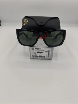 Ray-Ban Wayfarer Nomad ORB2187 Black Frame with G15 green lenses - Image 1 of 4