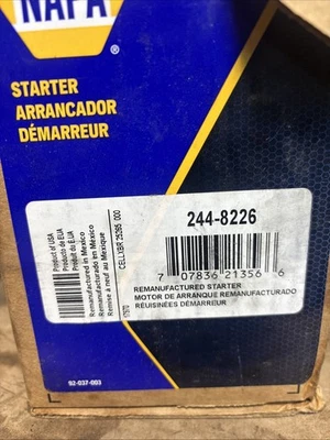 Napa Remanufactured Starter ￼244-8226 - Image 1 of 4