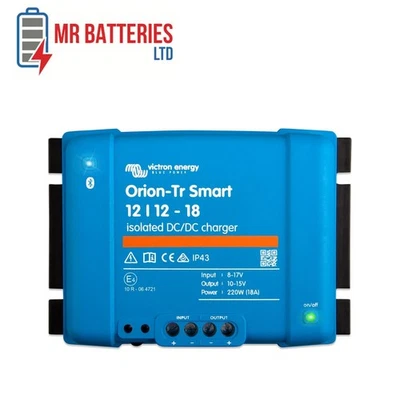 Victron Energy Orion-Tr Smart DC-DC Isolated 3-stage Charger 12/12-18A Boats Car - Image 1 of 4