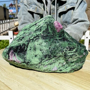 12LB Natural green Ruby zoisite (anylite) crystal Chakra Healing Energy - Picture 1 of 10