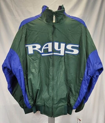 Vintage Tampa Bay Rays Jacket AUTHENTIC Majestic MLB Collection ADULT - Image 1 of 4