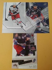 Rick Nash Columbus Blue Jackets 3 Card Lot SPXcitement Hockey Scrapbook 