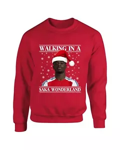 Felpa di Natale Saka, Maglietta Divertente Camminando In A Saka Wonderland Babbo Natale - Foto 1 di 11