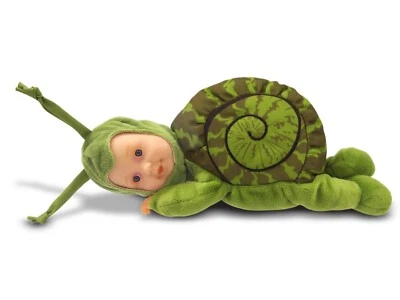 Muñeca llena de frijoles Anne Geddes 579171 bebé verde caracol 9 pulgadas totalmente nueva para 2020 Foto 1 de 4