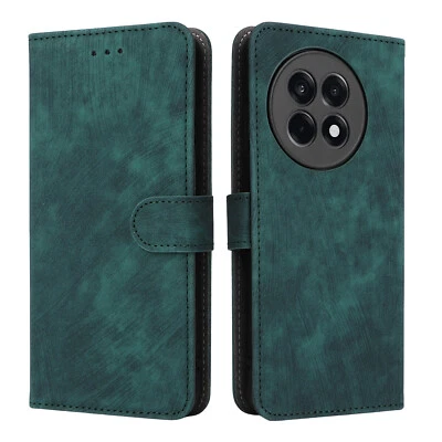 For OnePlus 13R Shockproof Phone Wallet Case Retro Flip Leather Matte Card Cover - Image 1 of 4